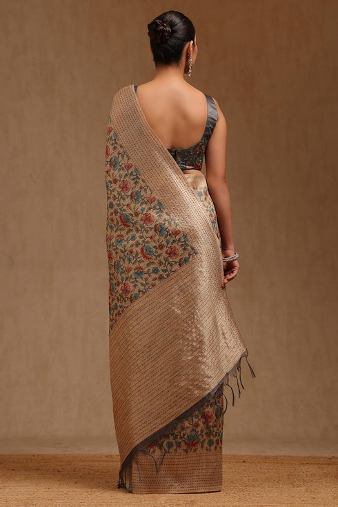 Vasthrlay Chanderi Kalamkari Thread