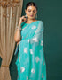 Vasthrlay Georgette Printed Unstitched Orange Saree