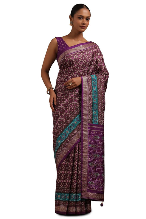 Vasthrlay Purple Patola Print