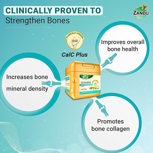 Zandu Seniorz Bone Strength CalC Plus Tablets