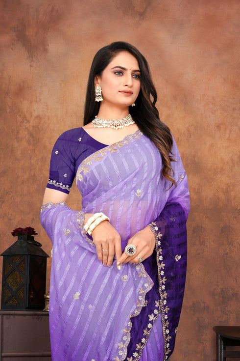 Vasthrlay Designer Embroidered Elegant Cutwork