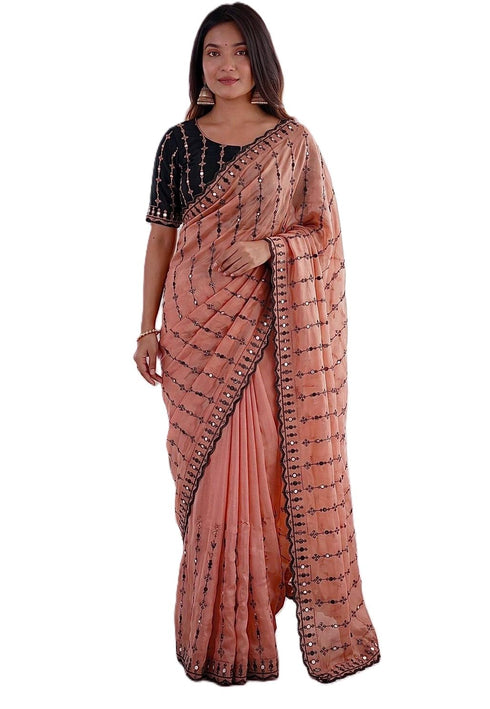 Vasthrlay Embroidery Unstitched Saree