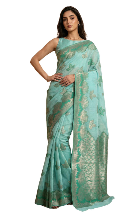 Vasthrlay Jacquard Floral Saree