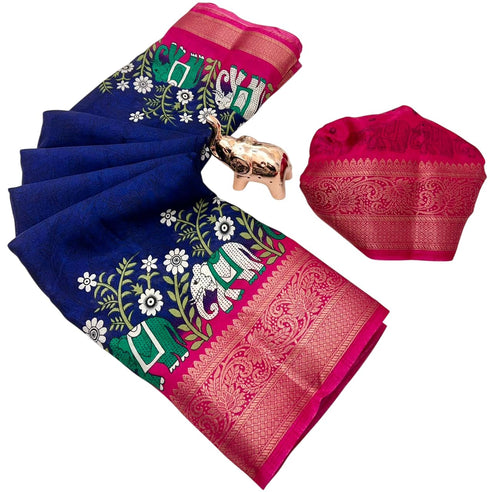 Vasthrlay Tussar Silk Saree
