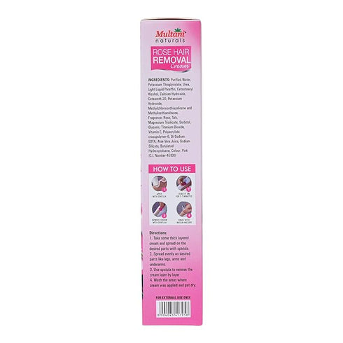 Multani Naturals Rose Hair Removal Cream