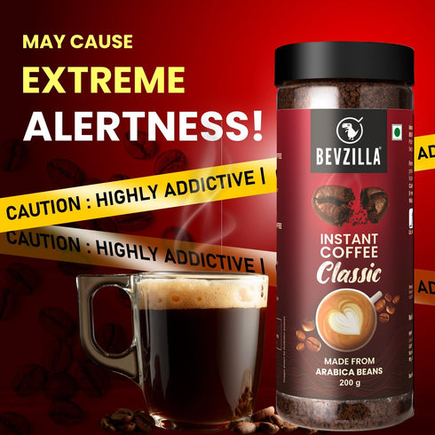 Bevzilla Classic Instant Coffee Powder Jar 200g