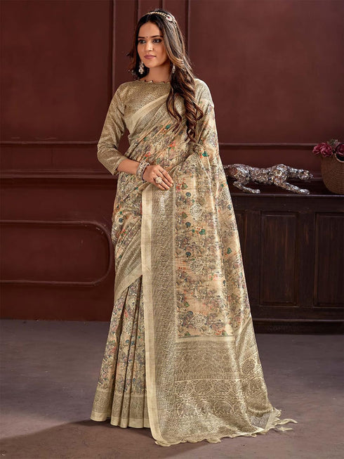 Vasthrlay Printed Unstitched Hs Ethnic Wear