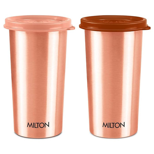MILTON Copper Drinking Water Tumbler with Lid