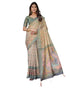 Vasthrlay Handloom Printed Tassels Saree