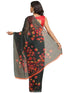 Vasthrlay Floral Unstitched Yellow Ethnic Wear