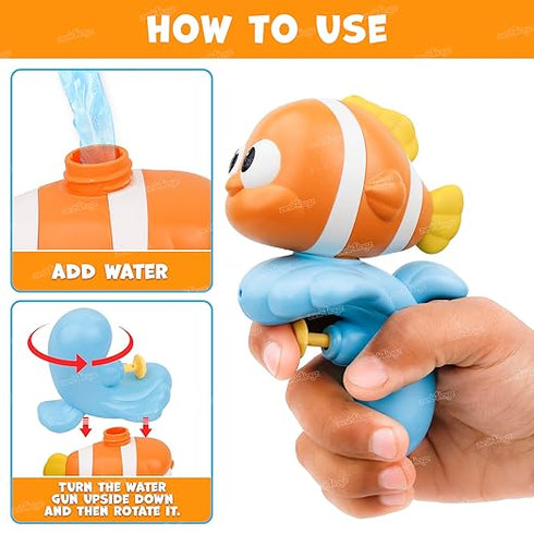 Zest 4 Toyz Water Guns for Kids Holi Pichkari(Clownfish)
