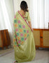 Vasthrlay Banarasi Kanjivaram Unstitched Black Saree