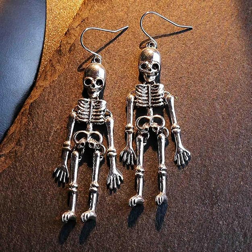 Skull Earrings Dangle Skeleton Bone Drop Earrings