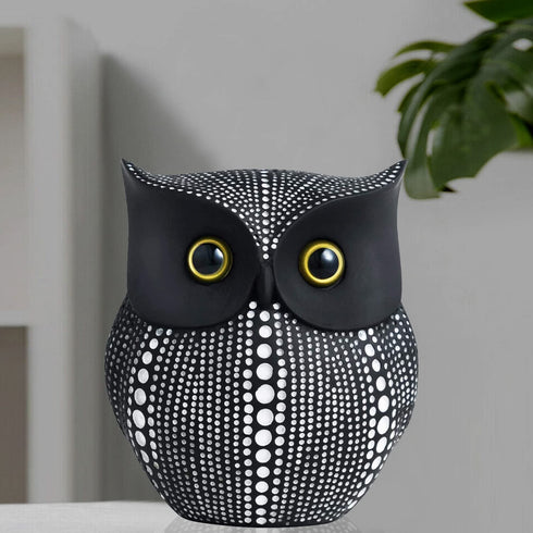 Modern Classy Black Owl for Home Decor