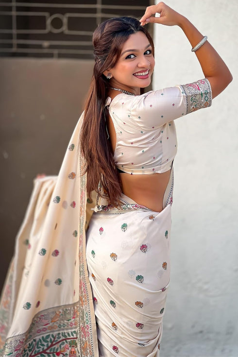 Vasthrlay Kanjivaram Unstitched Blouse Ethnic Wear