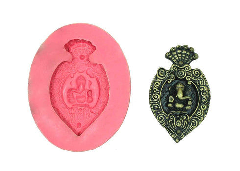 Claysphere Durja Ganesha Silicone Mould (Small)