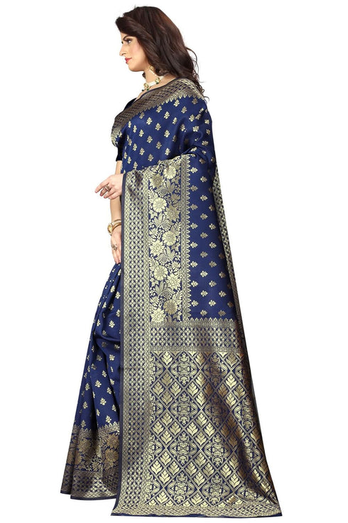 Vsathrlay Purple Kanchipuram Ethnic Wear