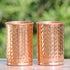 Set of 2 Hand Crafted Pure Copper Tumbler