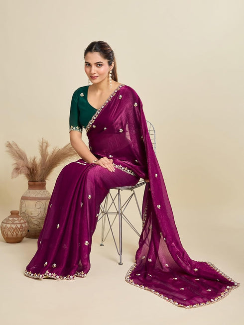 Vasthrlay Chiffon Unstitched