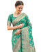 Vasthrlay Womens Weaving Unstitched Light Green Saree