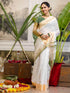 Vasthrlay Special Weaving Unstitched White Saree