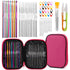 54 Pcs Aluminium Crochet Hook Set Ergonomic Handles Storage Case