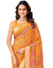 Vasthrlay Georgette Printed Unstitched Red Saree