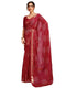 Vasthrlay Chiffon Bandhani Rani Pink Saree With Unstitched Blouse Piece