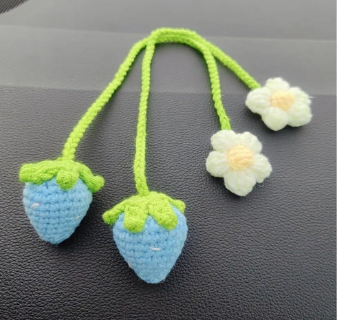 Crochet Flower for car Dashboard Decoration Items