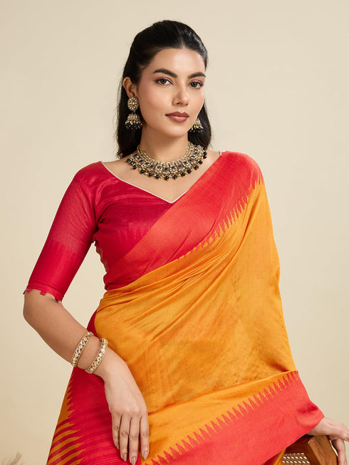 Vasthrlay Traditional Contrast Weaving