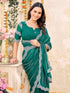 Vasthrlay Georgette Embroidery Wine Saree