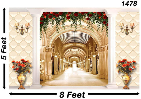 Backdropon Decorative Flower Background Backdrop Curtain