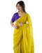 Vasthrlay Scalloped Embroidery Unstitched Dark Green Saree