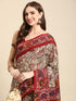 Vasthrlay Cotton Printed Mulmul Black Saree