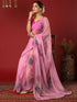 Vasthrlay Georgette Printed Unstitched Maroon Saree