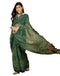 Vasthrlay Georgette Embroidery Unstitched Yellow Saree
