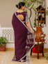 Vasthrlay Sequins Embroidery Black Saree