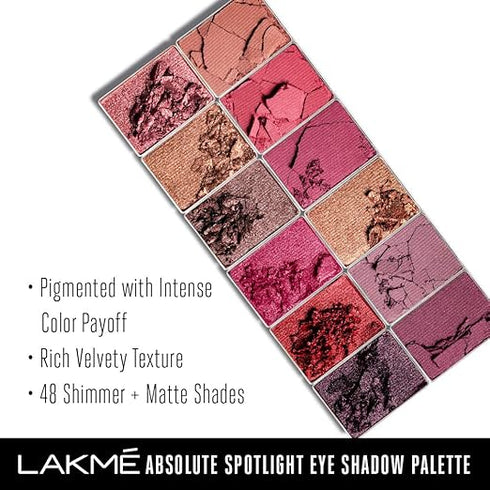 Lakme Absolute Spotlight Eye Shadow Palette Smokin Glam 12G