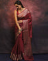 Vasthrlay Banarasi Kanjivaram Unstitched Teal Saree