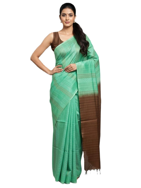 Vasthrlay Black Bhagalpuri Saree