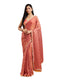Vasthrlay Orange Unstitched Saree