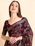 Vasthrlay Shimmer Running Purple Saree
