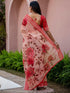 Vasthrlay Womens Printed Unstitched Multicolor Saree
