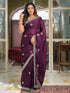 Vasthrlay Georgette Embroidery Dusty Saree