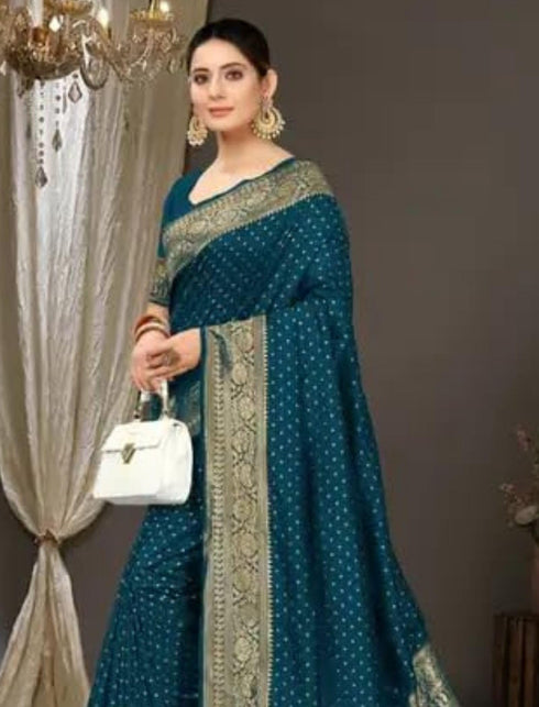 Vasthrlay Traditional Unstitched Saree