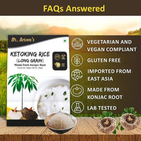 Dr. Aeran’s KetoKing Konjac Rice 270g