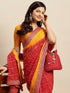 Vasthrlay Chiffon Bandhani Printed Yellow Saree