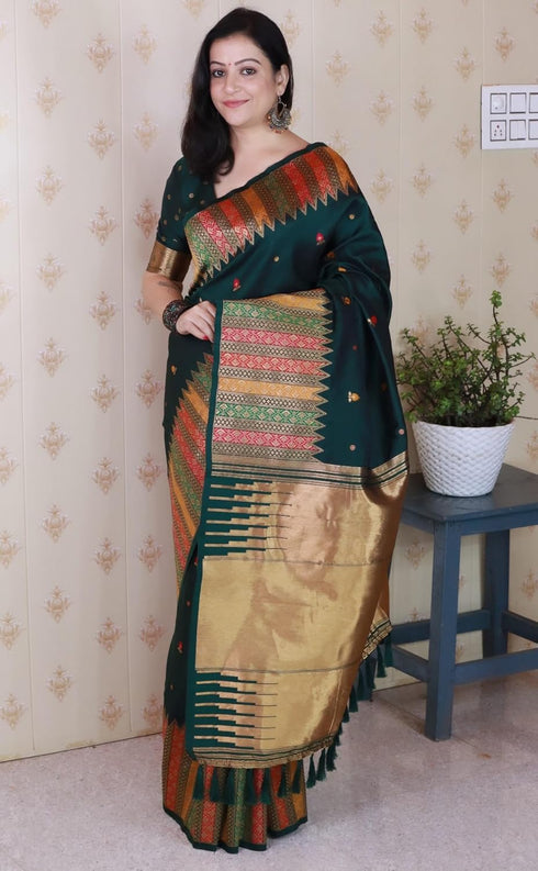Vasthrlay Kanjivaram Handloom Kashmiri Ethnic Wear