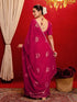 Vasthrlay Shimmer Scalloped Peacock Saree