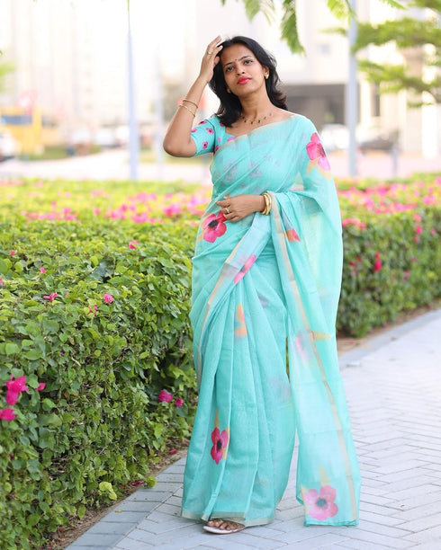 Vasthrlay Elegant Floral Minimal Lightweight